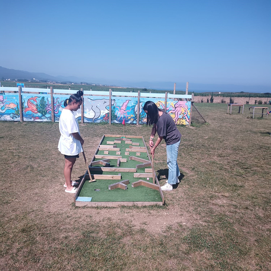 Nuestro minigolf laberíntico.